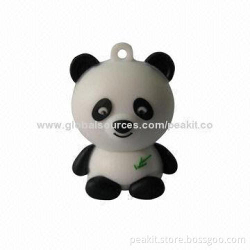 Panda-shaped USB Flash Drives, 1 to 64GB Memory Capacity